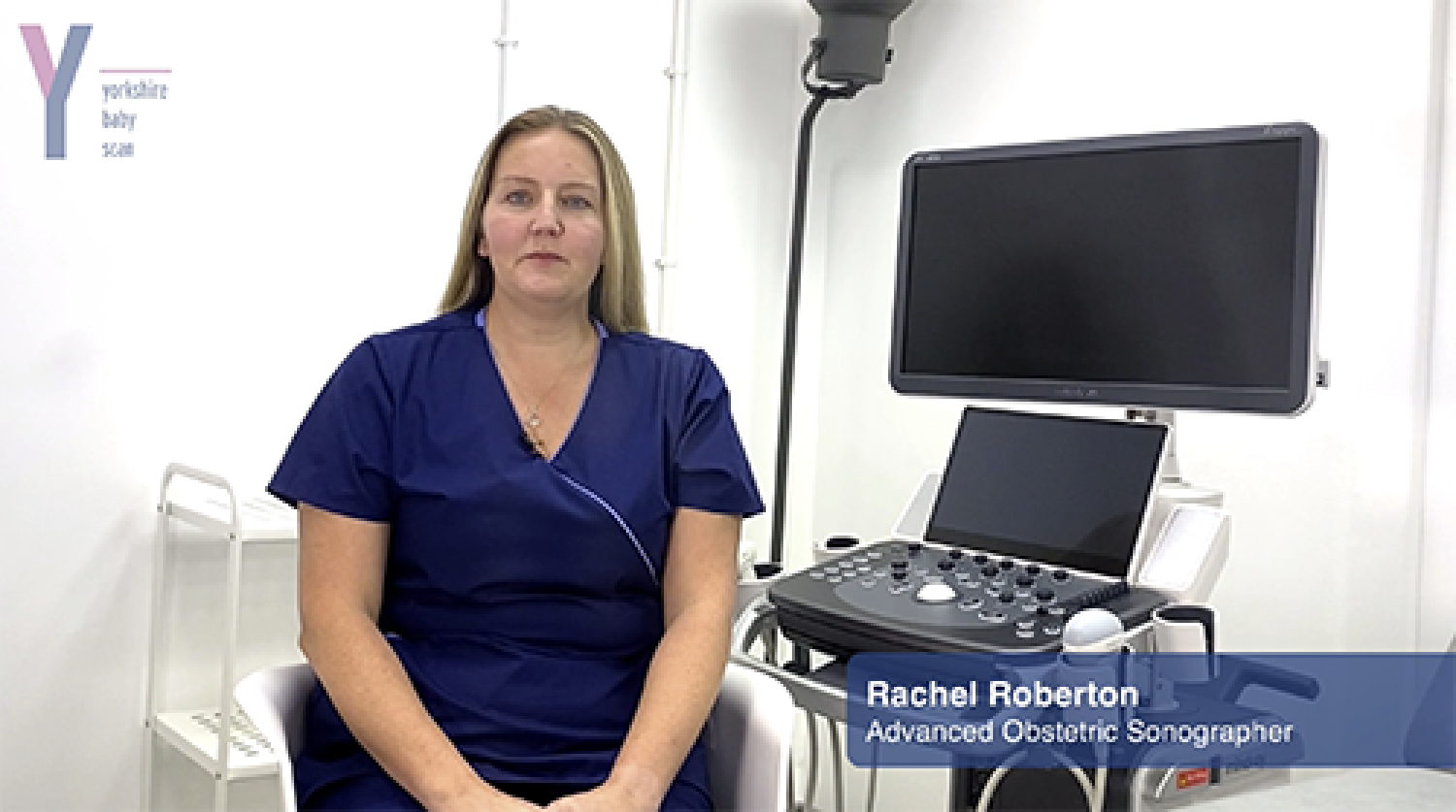 Rachel Roberton discussing 4D and growth scans at Yorkshire Baby Scan